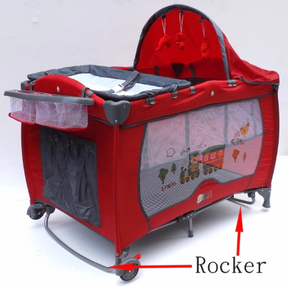 Baby Angel Portable Crib with Mosquito Net / Playpen PNC8223 (Red)