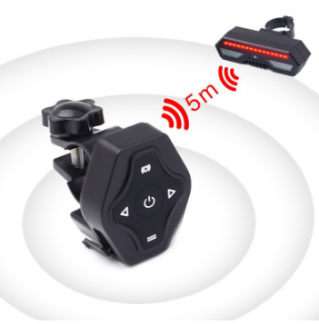 Wireless Waterproof LED Bicycle TailLight with Rear Turn Signals Remote Control Road Bike Back