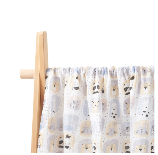 Happy Flute Baby Muslin Swaddle Cotton Soft Baby Blanket For Newborn Baby Wrap Sleepsack Bath Towel 120x110CM c34