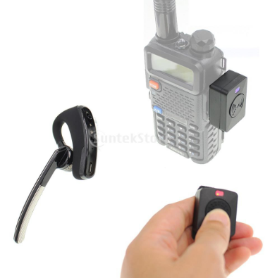 Wireless 2 Way Radio Earpiece Bluetooth Walkie Talkie Headset