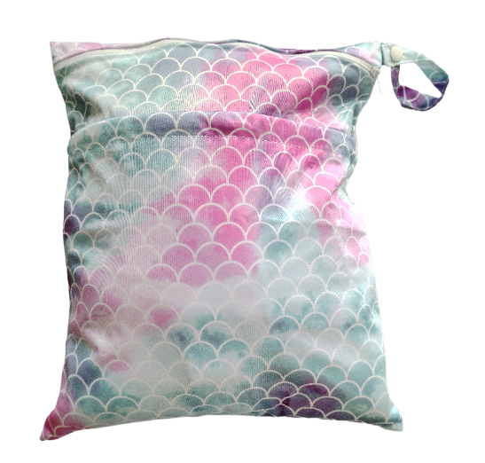 30x37cm Cloth Diaper Wet Dry Bags Double Zipper Mixed Color Printed Portable Waterproof Dag Storage Bag Swimwear Bag C7