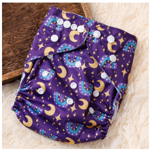 1Pcs Baby Diapering Waterproof Reusable Adjustable Eco-Friendly Polyester Baby Cloth Diapers A2