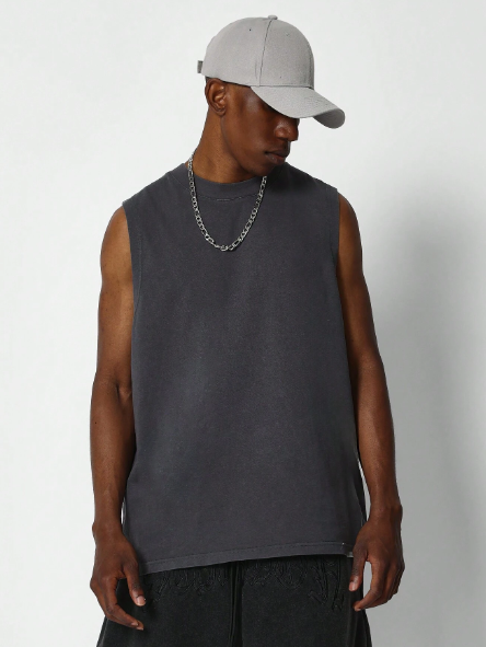 SUMWON Regular Fit Heavyweight Premium Essential Sleeveless Tank