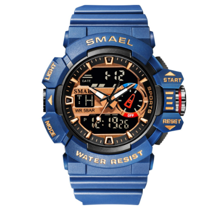 Smael 8043 Sport Watch Waterproof Top Brand Luxury Sports Digital Men's Wristwatch Military Army M001