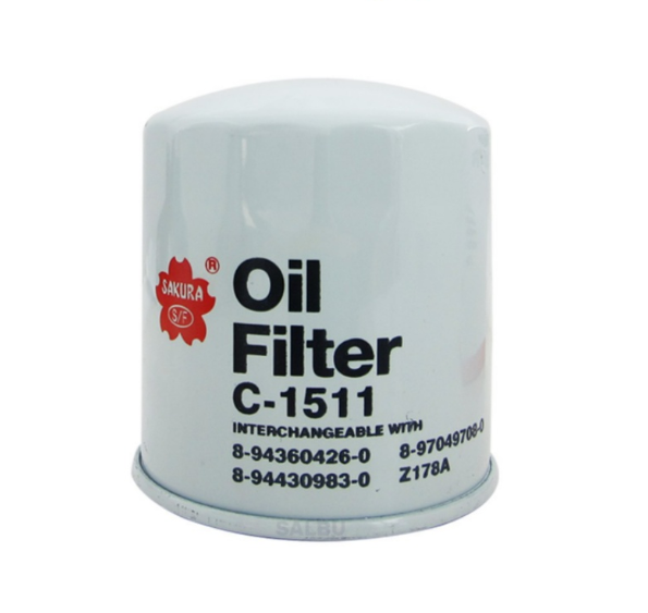 Sakura Oil Filter for Isuzu 4JA1, 4JB1 (C1511)