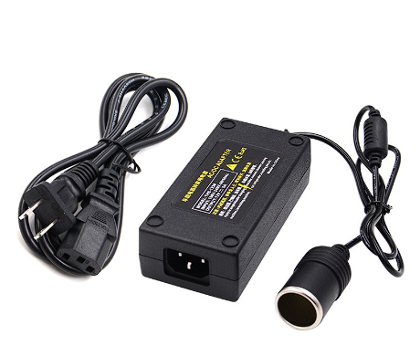 Cigarette Lighter Adapter Power Converter 220V AC to 12V DC for Car Air Pump/Vacuum cleaner