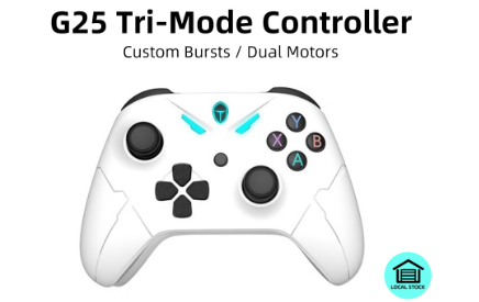 Thunderobot G25 3 Modes Gaming Controller Wired/Bluetooth/2.4G Wireless Dual-Vibration Motor