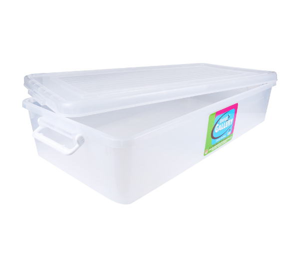 Home Gallery Underbed Storage Box with Wheels | Capacity: 35L | Dimension: L79xW39xH16CM