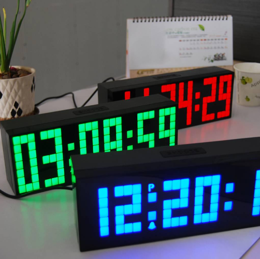 (JH3615) 15” LED Digital Calendar Clock Wall-Hang & Stand With Alarm(Clear and Large Display Digits)