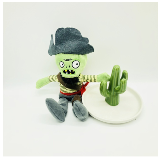 10cm Plants vs. Zombies Plush key chain PVZ Plush Doll Pendant Peashooter Sunflower Ice Dolls Zombie Rag Accessories Doll PVZ24