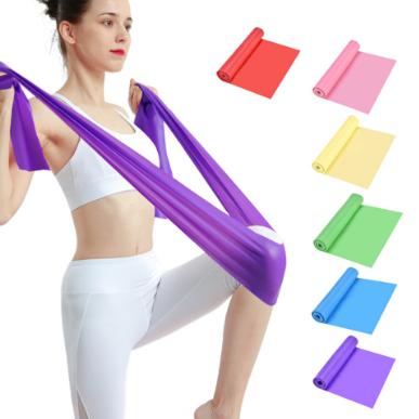 Elastic Resistance Band Physical Therapy Yoga Supplies Fitness Band Exercise Equipment Tension Band Gym Workout Strength