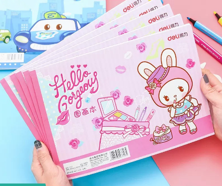 Deli A4 Coloring Book 20Sheets Drawing Book Art Blank Painting Books School Supplies 7717