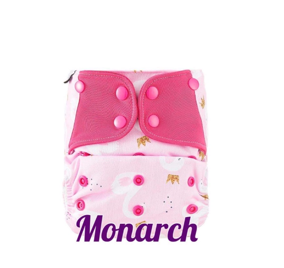 Booldeet Posh Cloth Diaper Newest Prints with 4-Layer Contoured Microfiber Insert S22