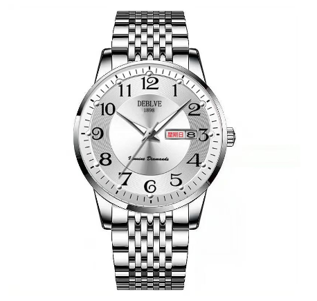 Original Luxury Gold Stainless Steel Business Fashion Calendar Luminous Waterproof Quartz Automatic Wrist Watch for Men M10