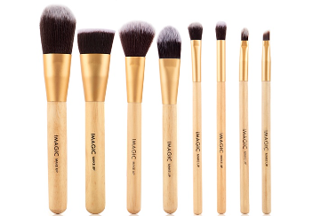 IMAGIC Cruelty-free 8Pcs Facial Foundation Contour Eye Shadow Eyeliner Lip Makeup Brush Cosmetic Tools