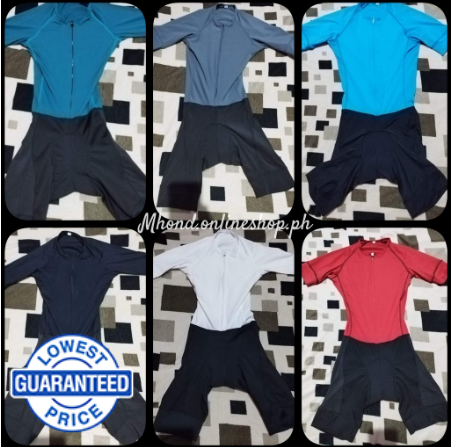 Cycling Jersey One Suit / Tri Suit Power Band Lycra Dri Fit Spandex Plain And Combination