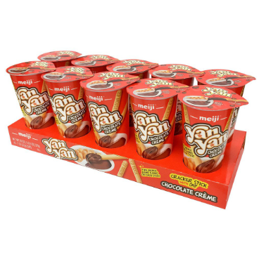 Yan Yan Creamy Chocolate Flavored Dip Biscuit Snack 10pcs