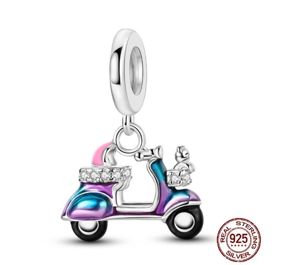 Summer 2024 New Arrivals 925 Silver Bow Cat Tram Little Bird Bird Cage Charm For Original Sterling Silver Bracelet DIY Jewelry Making Gifts s11