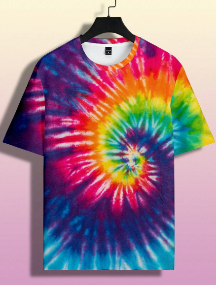 Manfinity EMRG Men Tie Dye Tee Summer Daily