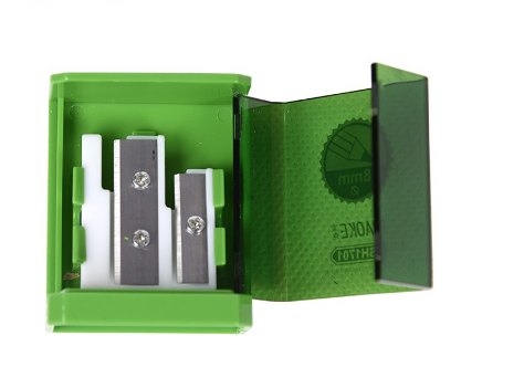 SeamiArt Baoke 1 Pc. Mechanical Accessory Double Hole Pencil Sharpener Art Suppliers Student School Stationery