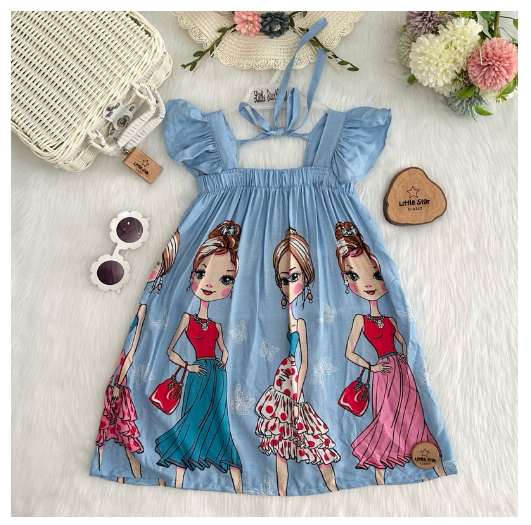 Littlestar Kids Flowy Maxi Summer Dress C15