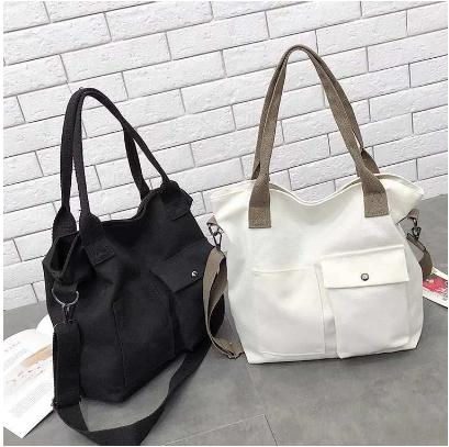 SUPER NO.1☆ #773 Korean 100% Canvas Should Bag Shopping Sling Bag