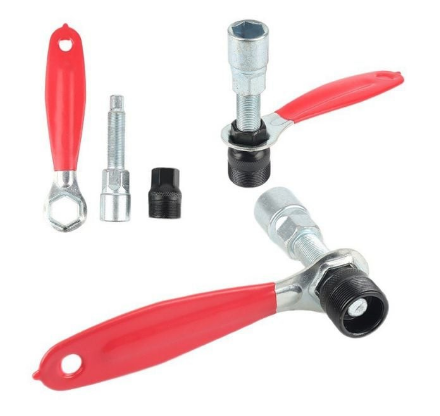 BIKE CRANK CHAIN WHEEL PULLER CHAINWHEEL TOOL BICYCLE EXTRACTOR WRENCH SPANNER SET