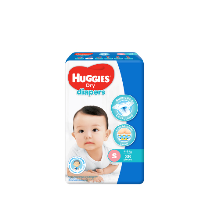 Huggies Dry Diapers Small 38 pcs