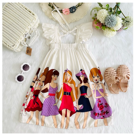 Littlestar Kids Flowy Maxi Summer Dress C9