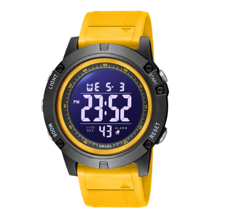 Smael 1902 Outdoor Sport Watch Waterproof Digital For Men's Fashion LED Light Stopwatch Multifunction Wristwatch Clock M6