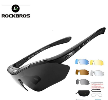 ROCKBROS RB-10003 Polarized Sports Sunglasses Shades Road Cycling Bike Goggles Eyewear 5 Lens