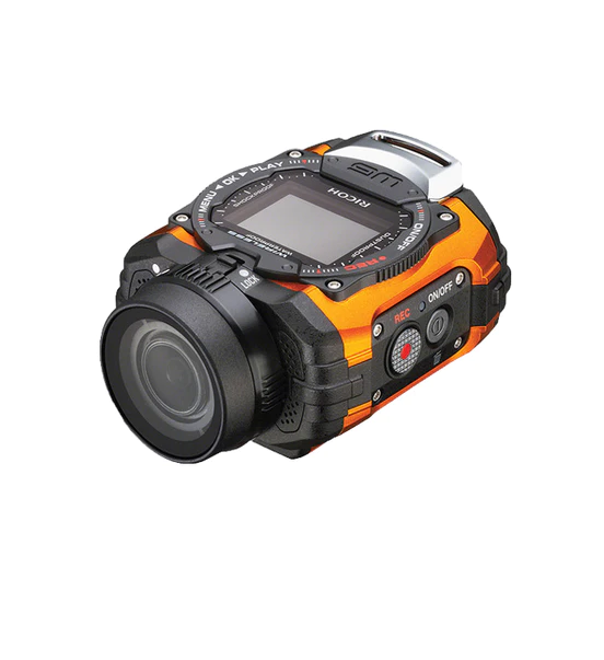 Pentax Ricoh WG-M1 Compact Digital Camera, Waterproof Camera, Action Camera (Orange)