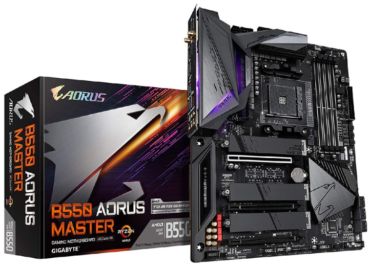 GIGABYTE B550 AORUS MASTER AM4 PCIe 4.0 ATX Motherboard