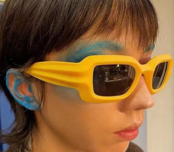 Geometric Frame Cyber Y2K Sunglasses Men Sporty Wrap Around Intricate Cutouts Sun Glasses Women Fashion Luxury Brand Punk Shades