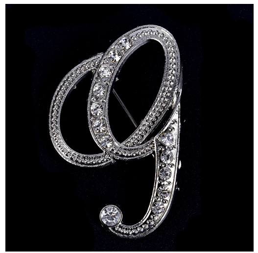 Crystal Rhinestone 26 Letters Women Collar Brooch Pin Corsage Bouquet Jewelry Modish G