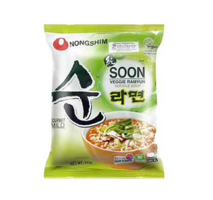 Nongshim Soon Veggie Korean Ramen 112g