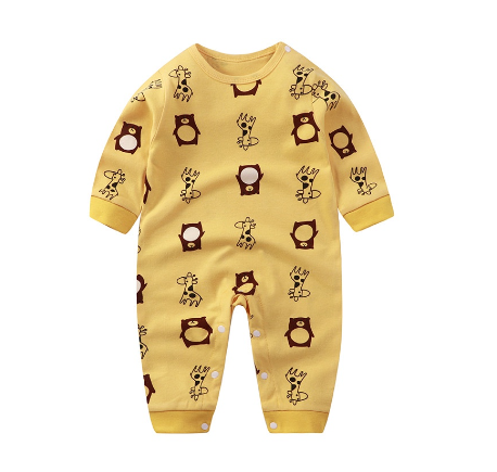 Ready Stock Baby Rompers Jumpsuit Cartoon Animals Newborn Infant Cute Baby Boy Girl Clothes BC10
