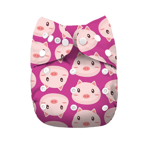 Cathy Baby Charcoal Inner Cloth Diaper Printed One Size Reusable Washable Pocket Bamboo Charcoal Cloth Nappy N20