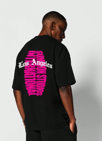 SUMWON Tee With Los Angeles Graphic Print