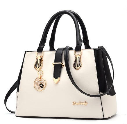 Women's large-capacity leather handbag Korean style high-quality fashion shoulder bag