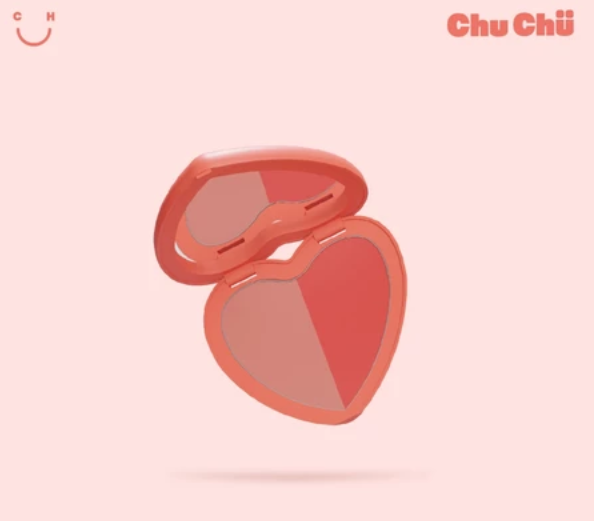 Chu Chu Beauty Heart Blush Duo in Pretty Betty