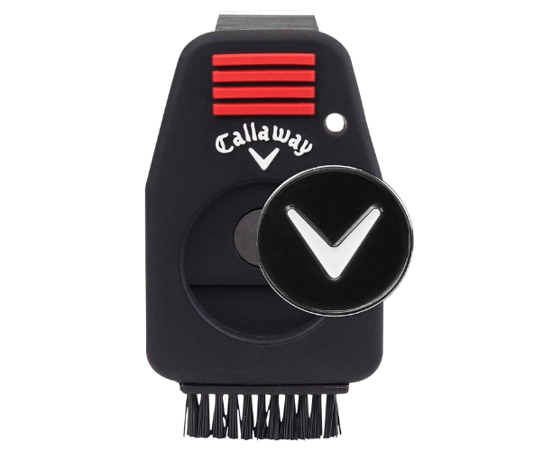 Callaway Golf CNC Combo Groove Performance Cleaner Tool & Ball Marker,Black