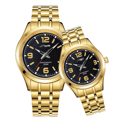 Stainless Silver Strap Fashion Watch for Couple