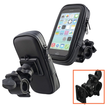 Motorcycle Bike Handlebar 5.5 Inch Waterproof Bag Case Cell Phone Gps Mount Holder