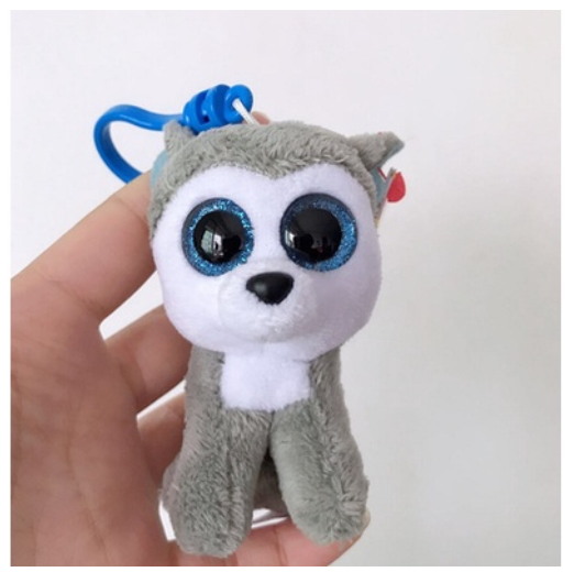 Ty Beanie Big Eyes Keychain Pendant Sloth Monkey Cat Fox Puppy Rabbit Soft Plush Backpack Decor Doll Birthday Gift For Kids 10CM C15