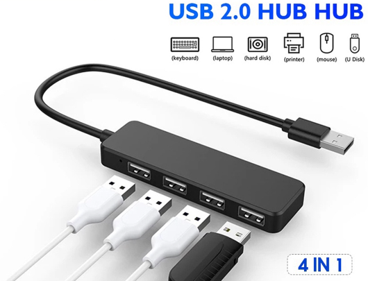 USB HUB High Speed 4 Ports USB 2.0 Hub USB Port Portable OTG Hub USB Splitter