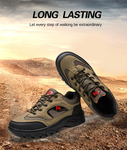 Men's Plus-Sze Shoes Outdoor Sports Hiking Shoes Wear-Resistant Non-slip Waterproof Breathable Hiking Shoes