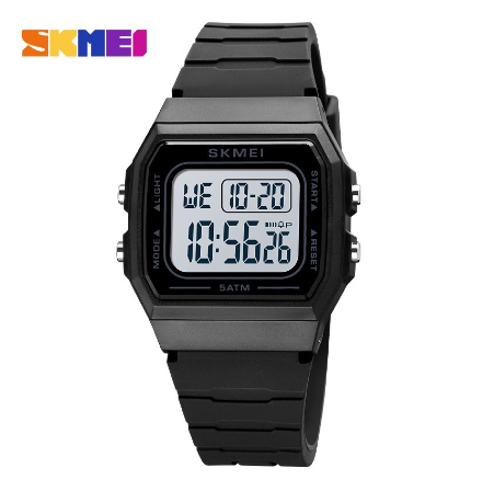 Skmei Women Digital Watch 1683 BLACK WHITE