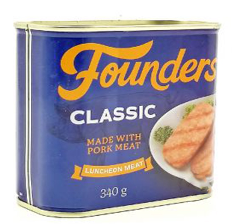 Founders Classic Made w/ Pork Meat - Luncheon Meat 340g