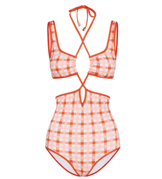 Cut Out Swimsuit One Piece Swimwear Bathingsuit Beach Wear